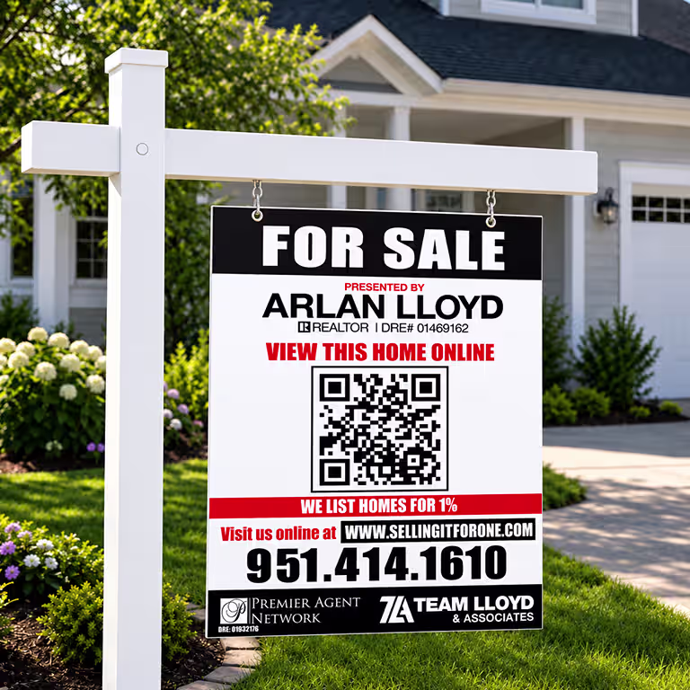 Eye-Catching QR Code For Sale Signs
